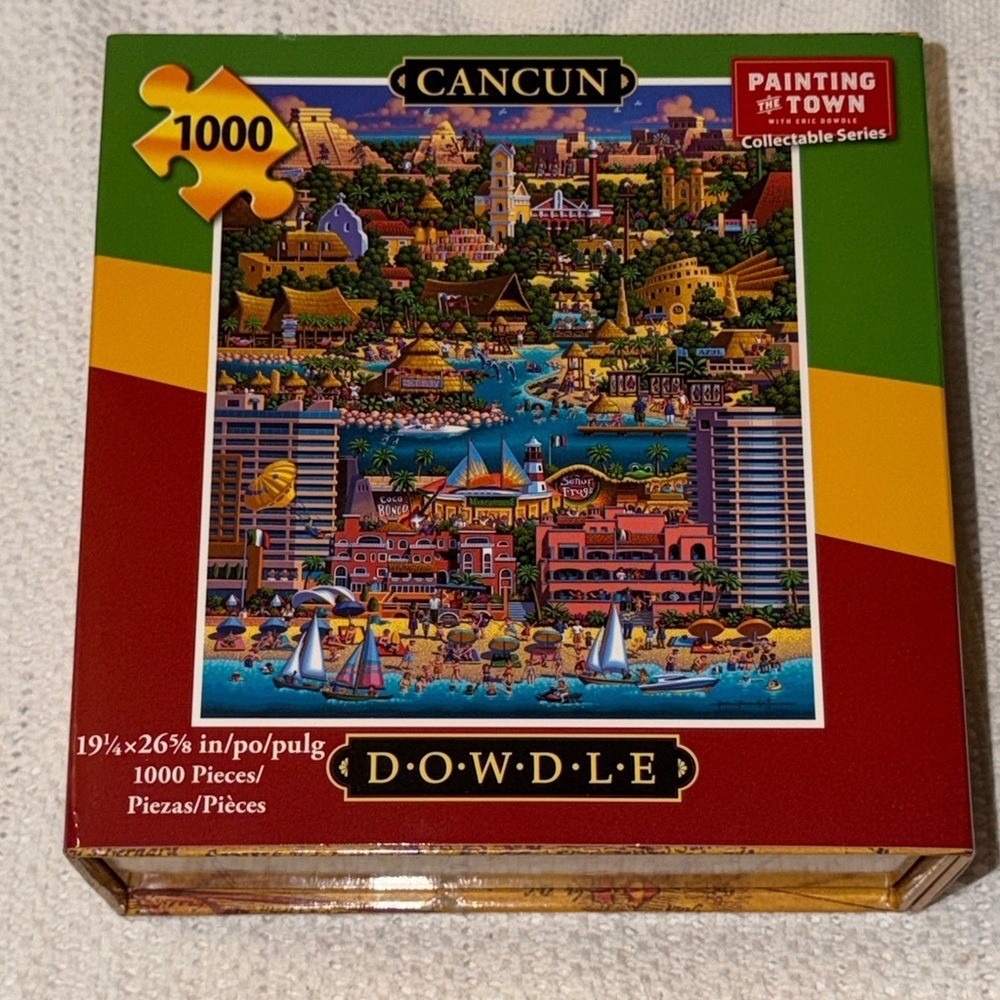 Dowdle Folk Art Cancun Mexico 1000 Piece Jigsaw Puzzle Painting the Town Series